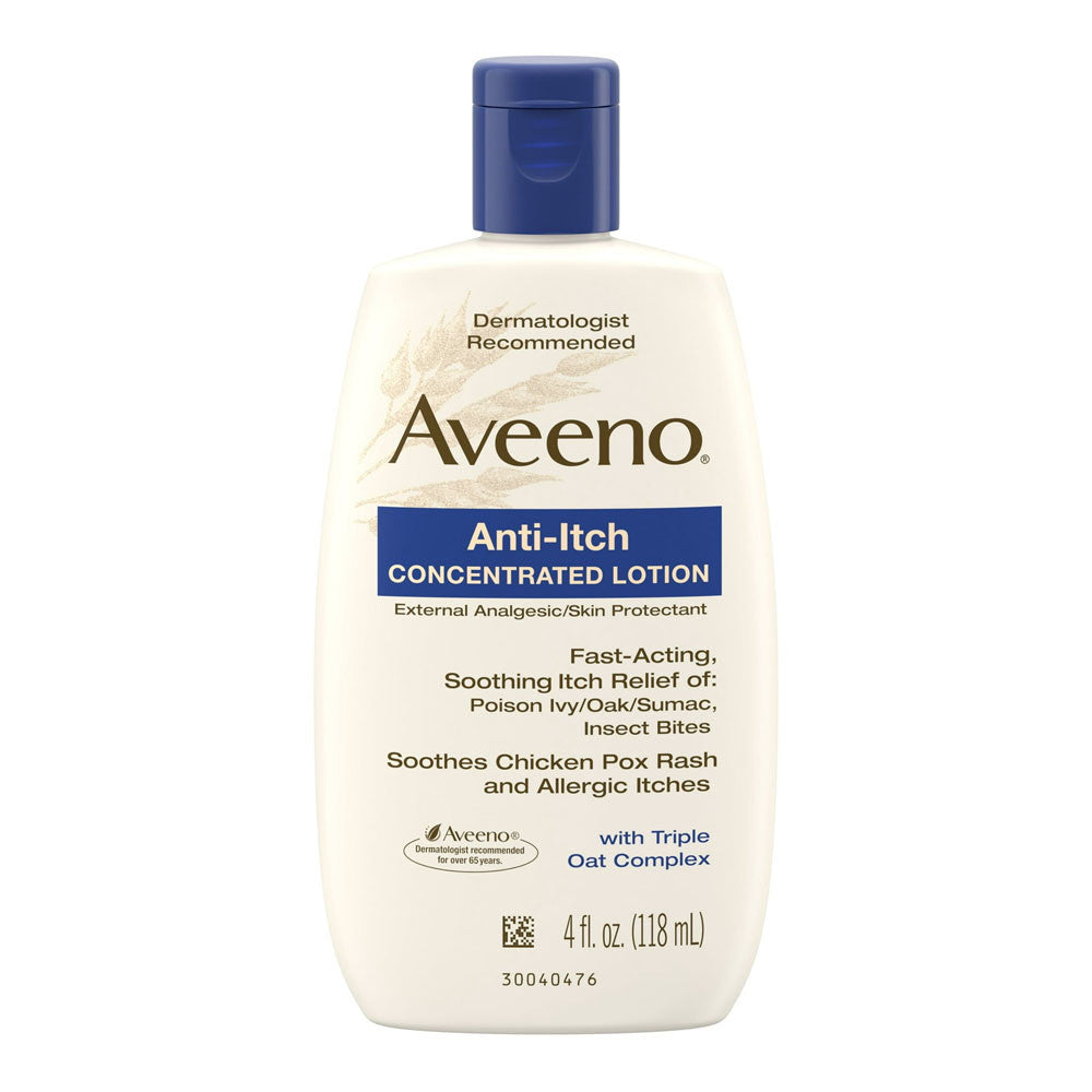 Aveeno Anti Itch Concentrated Lotion With Natural Colloidal Oatmeal, 4 Oz